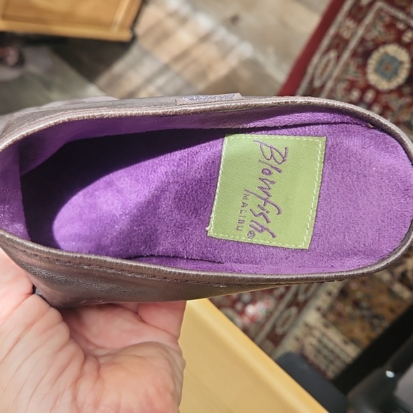 New Blowfish Malibu Brown Leather Heeled Slouch Mule Clogs 8.5 - Picture 14 of 16